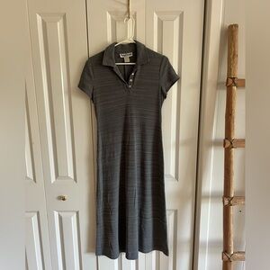 Gray Collared Dress